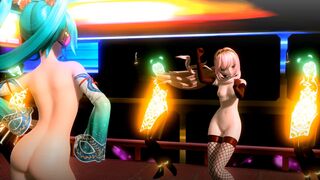 Miku & Luka World's End Dancehall - Project Diva Nude