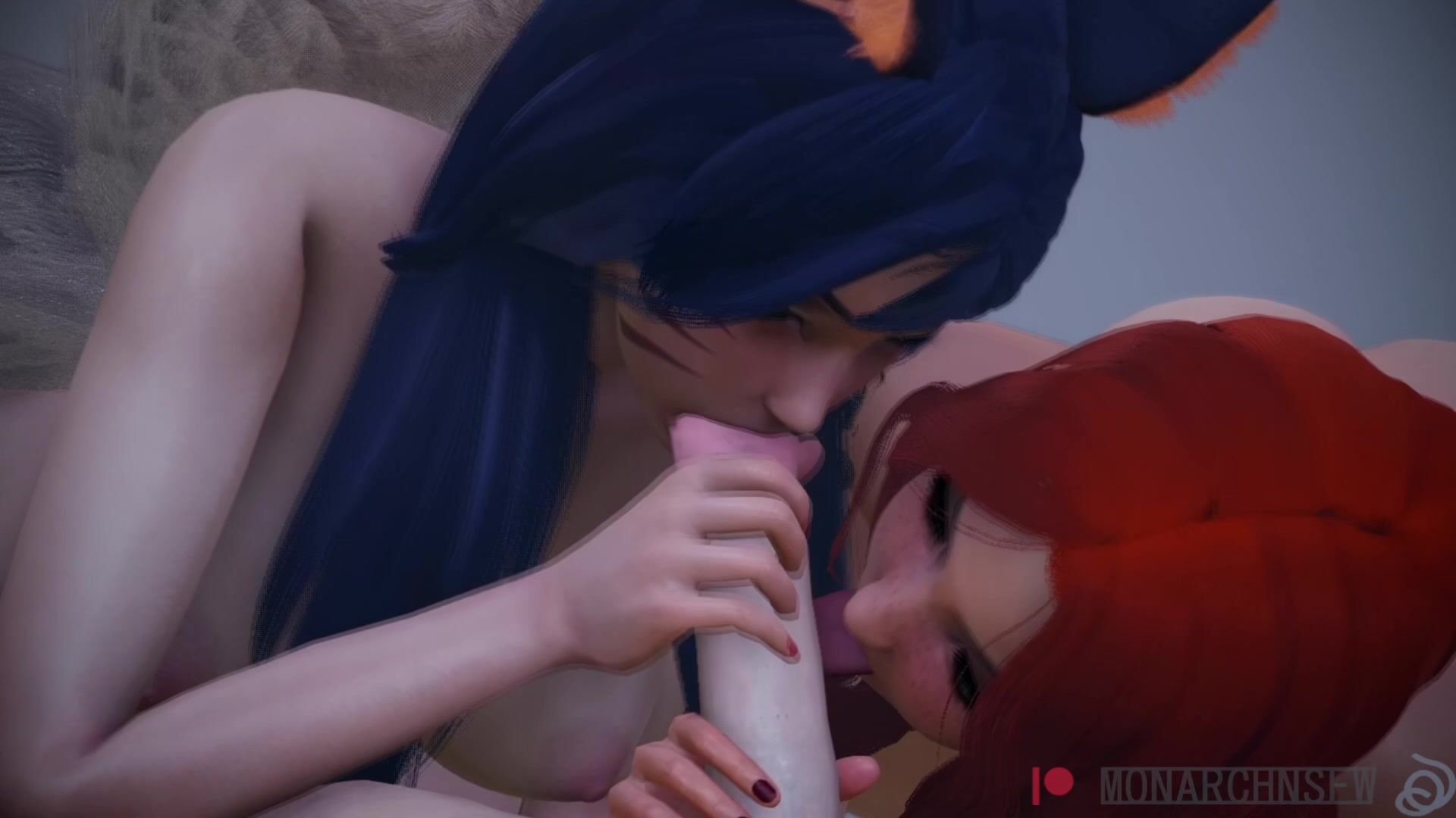 Ahri & Miss Fortune Threesome