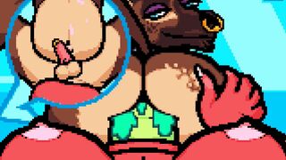 Futa Cat x Femboy Hyeena [Langui]