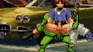 Hungry Orc breed Chris and make him a cum dump