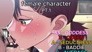 Rating fiction female character | PT.1 | WIS EDIT