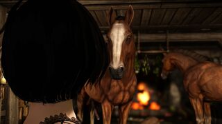 Two Girls One Horse pt.2 (4K)