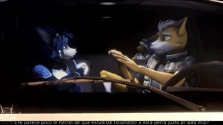 Krystal and Renamon fuck Fox mccloud