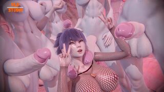 Anko gets gangbanged by FUTAs Zetsu