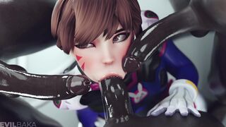 [Evilbaka] D.VA - Gang Blowjob (Blacked) (4k)