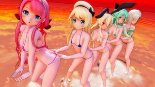 Shimakaze & Fleet Girls - Loco ITZY [MMD R15] Panman