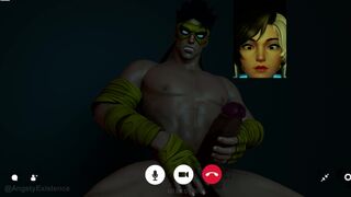 Luna Snow and Ironfist Private Video Call [Marvel Rivals] [No Sound]