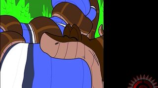 COMIC SNAKE VORE - Kaa swallows a furry snake (Oral Vore+Digestion+With sound)