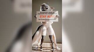 Loona's thighjob for charity