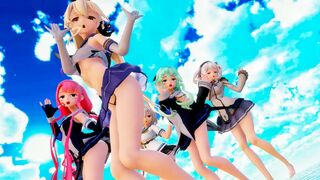Shimakaze & Fleet Girls - Not Shy [MMD R15] Panman
