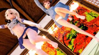 Shimakaze & Yukikaze - Love and Joy [MMD R15] Panman