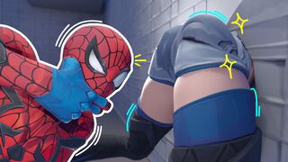 Luna Snow Stuck in a Wall [4K] [Alyta3d]