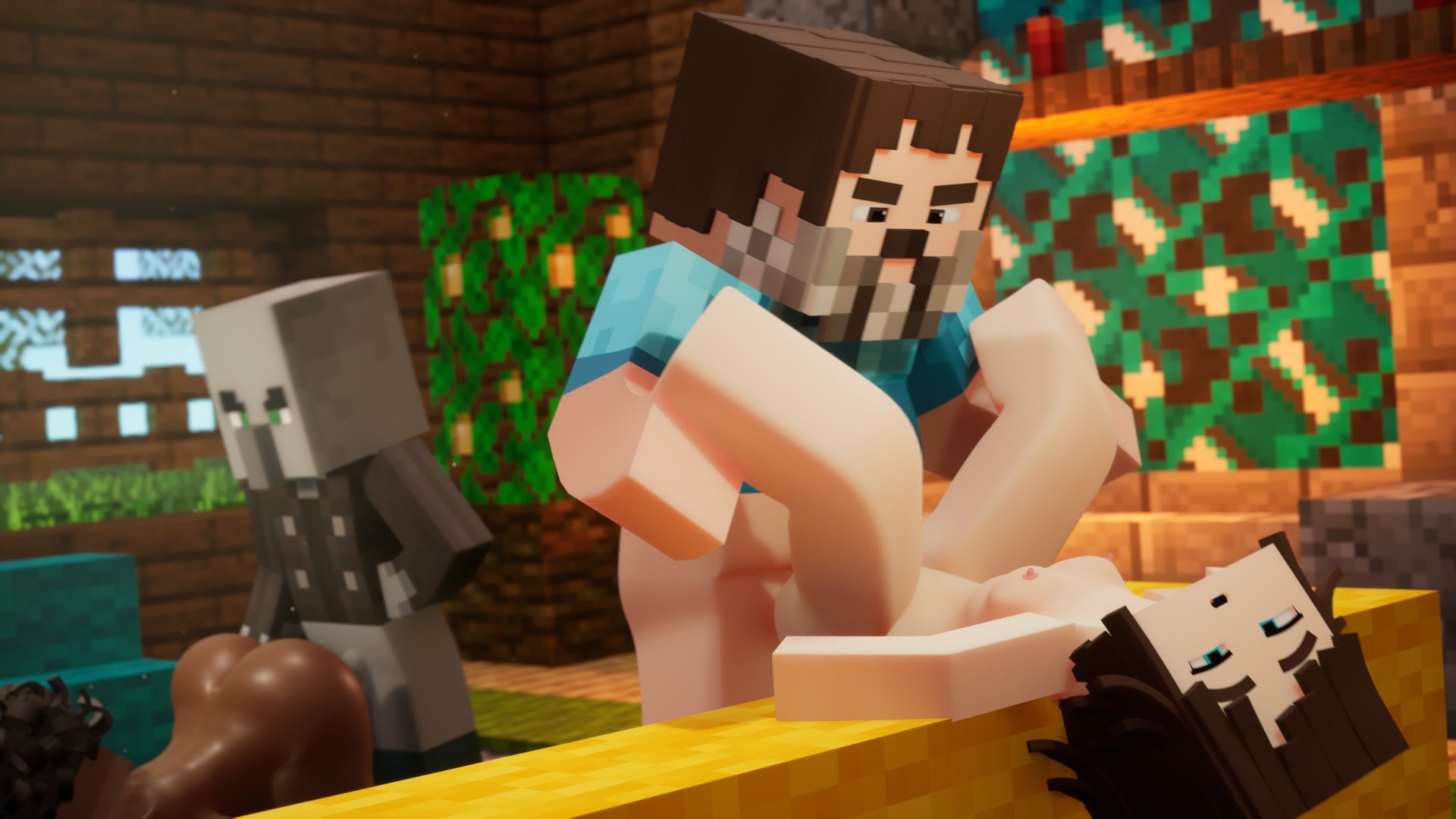 Minecraft. porno