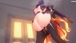 【Genshin impact】Raiden shogun x Mavuika  (sex sound)