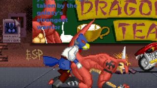 Falco came back from mission and his cock was already hard thinking about Delga(mugen