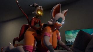 Moxxie and Rouge [KitsuneFox]