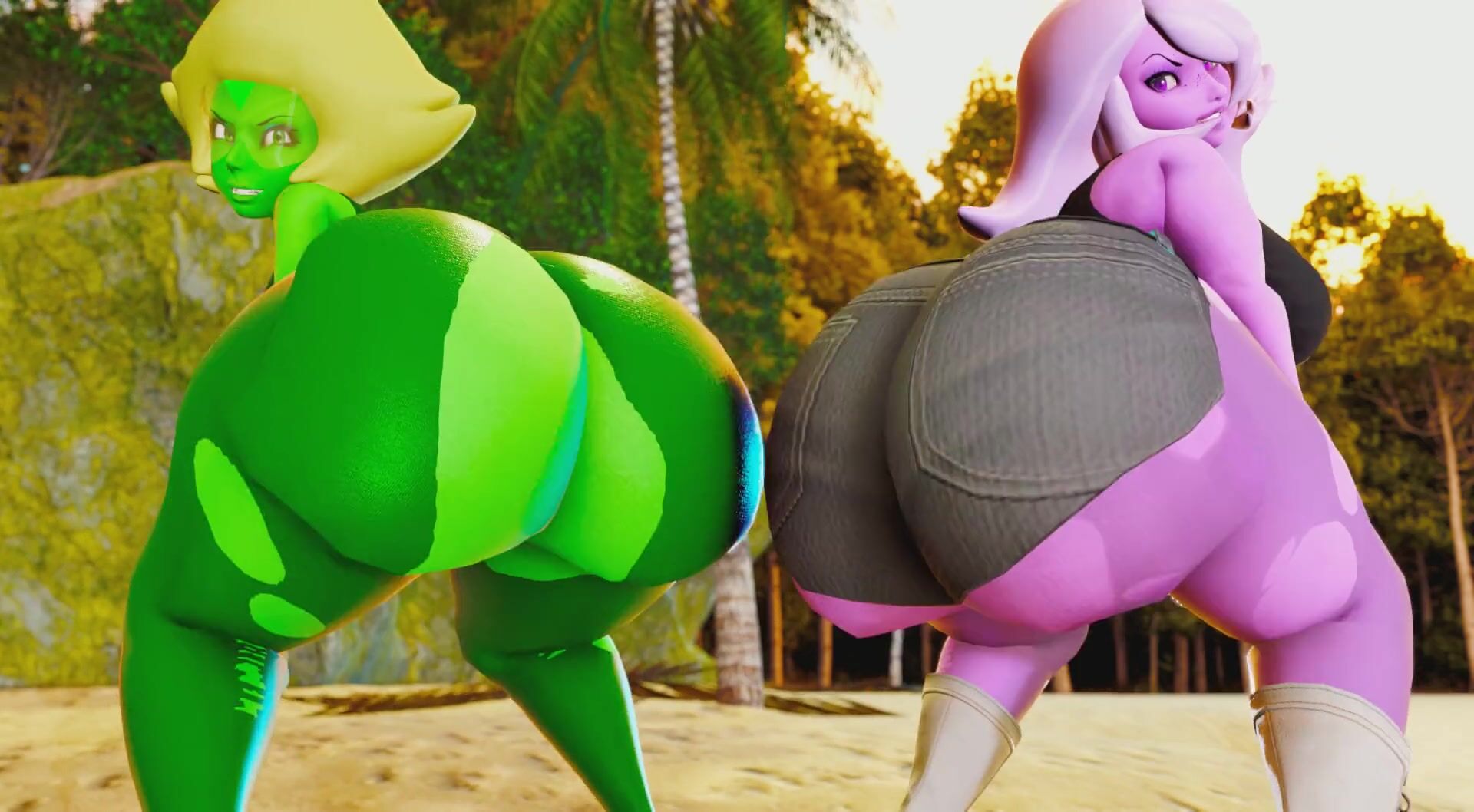 amethyst, peridot
