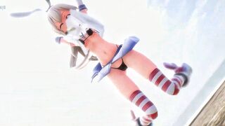 Shimakaze - Deep Blue Town [MMD R15] Iwayen