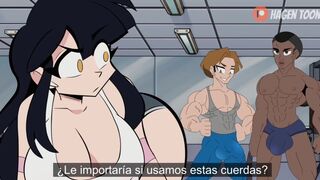 Audrey at the gym [sub spanish]
