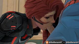 Black Widow's infiltration into the enemy base
