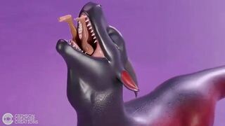 Oral vore by crimsoncreature