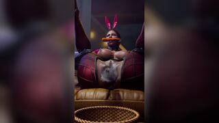 Bunny Sheva lays eggs for Easter