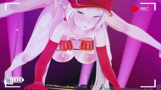 Frieren Mcdonalds outfit hentai animation