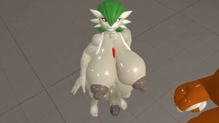 Gardevoir on Charizard