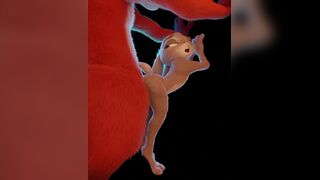 Judy and Nick standing doggy style