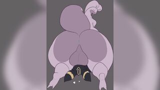 Goodra balls on Umbreon face