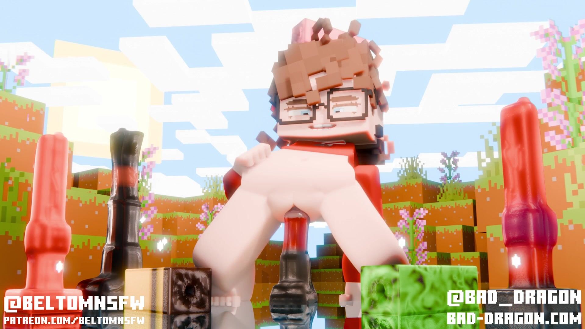Minecraft Alex Explored by a Ravager - 3D Porn