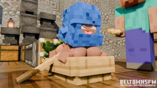 SHEEP STUCK IN BOAT ! FUCK MACHINE - Minecraft ANIMATION (BeltomNSFW)