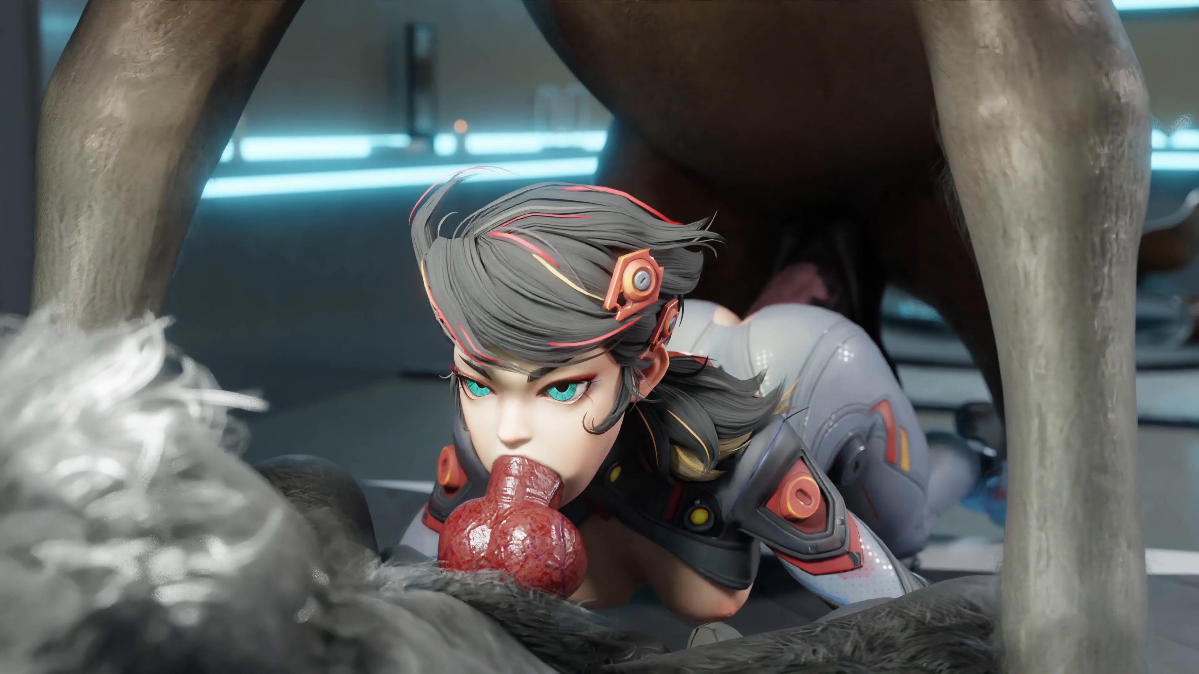 Peni Parker Double Teamed By Horse And Werewolf