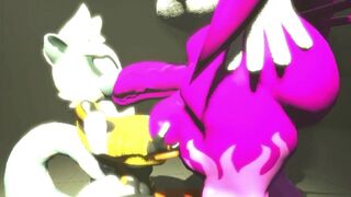 [Megaswitchsfm] Wave & Amy Rose tagteam Tangle