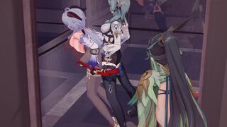 Ganyu x Eula sex [sound]