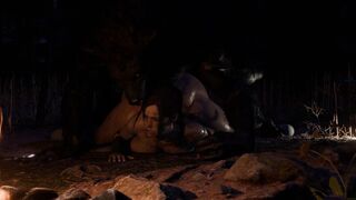 Claire & Werewolf [MangoMan][4K]