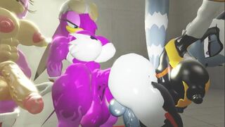 [Megaswitchsfm] Tangle x Wave x Amy Rose Futa Threesome