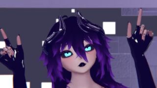 Goth Futanari MMD dance