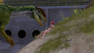 Regina's dino crisis vore by thelittleboot