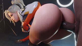 Mercy Bends Over For BBC