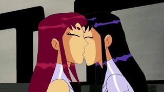 Starfire Kissing Blackfire
