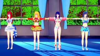 Hoshino Ai X Hoshino Ruby X Kurokawa Akane X Saiki Himeka Gangbang