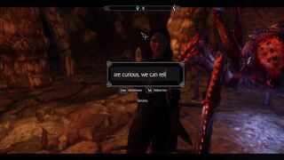 Serana with spider