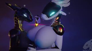 Iris and Pyra fondling