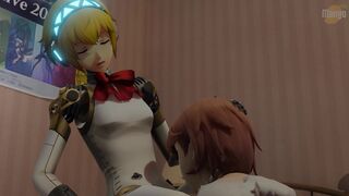 Yukari taking on Aigis