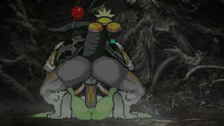 Jinmen heavily raping and impregnating Mienshao for agonizingly long time