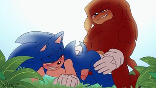 Knuckles fucking Sonic From Behind