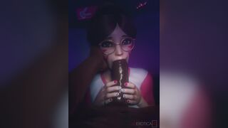 D.Va's reward for a successful stream (black) [VGErotica]