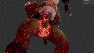 [X3D] tifa x ifrit canceled animation