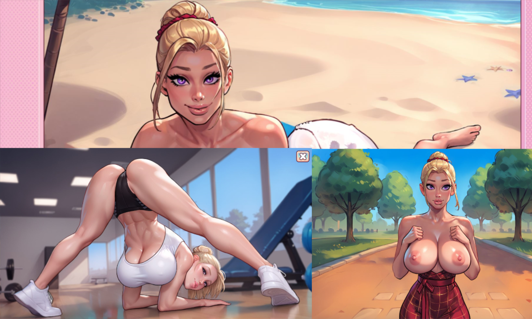 Game: “Tap 4 Sex” - Beautiful Blonde Sofia